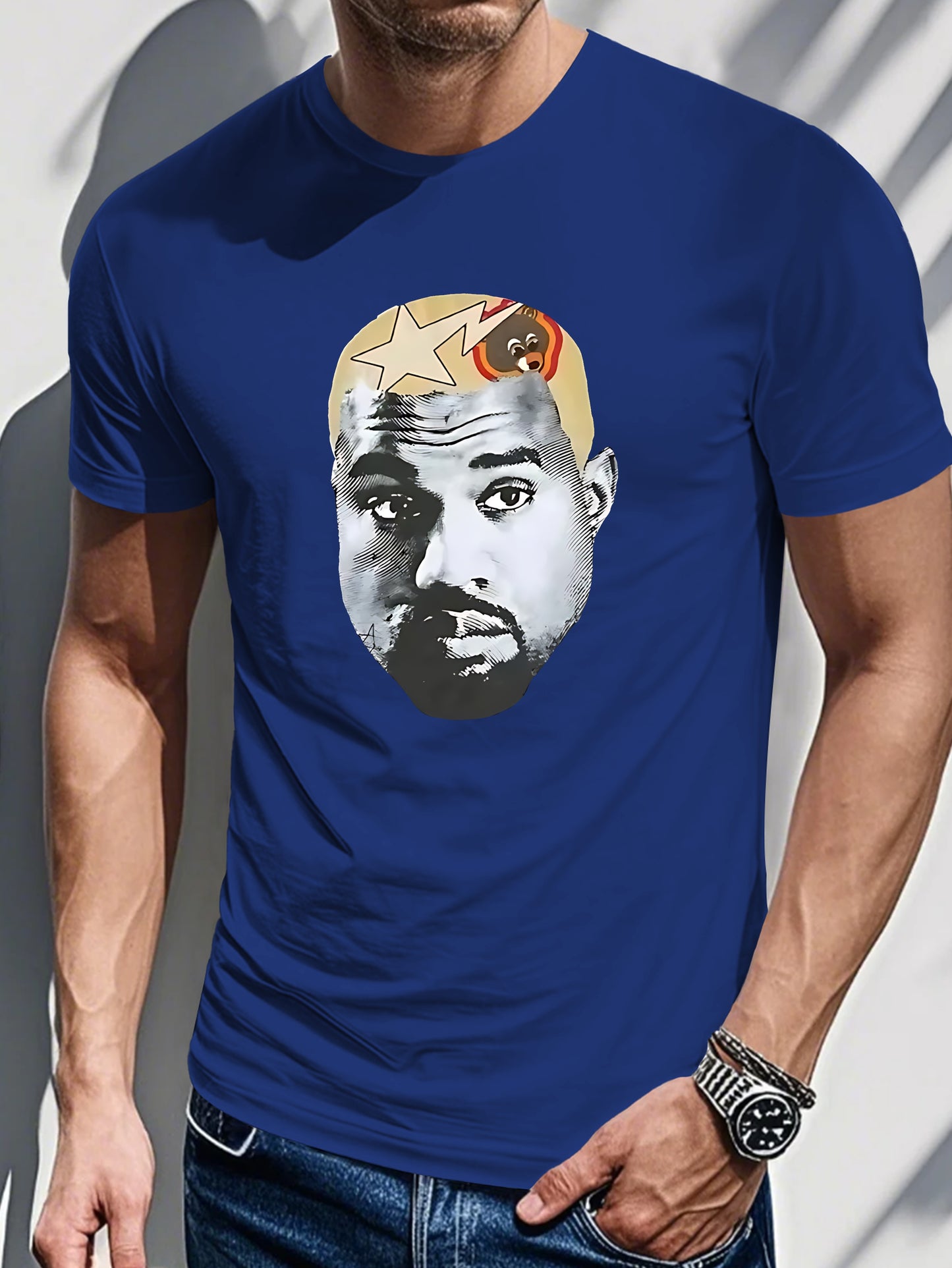 Tn 0724 4 Men's Short Sleeve T-shirt Summer T-shirt Top