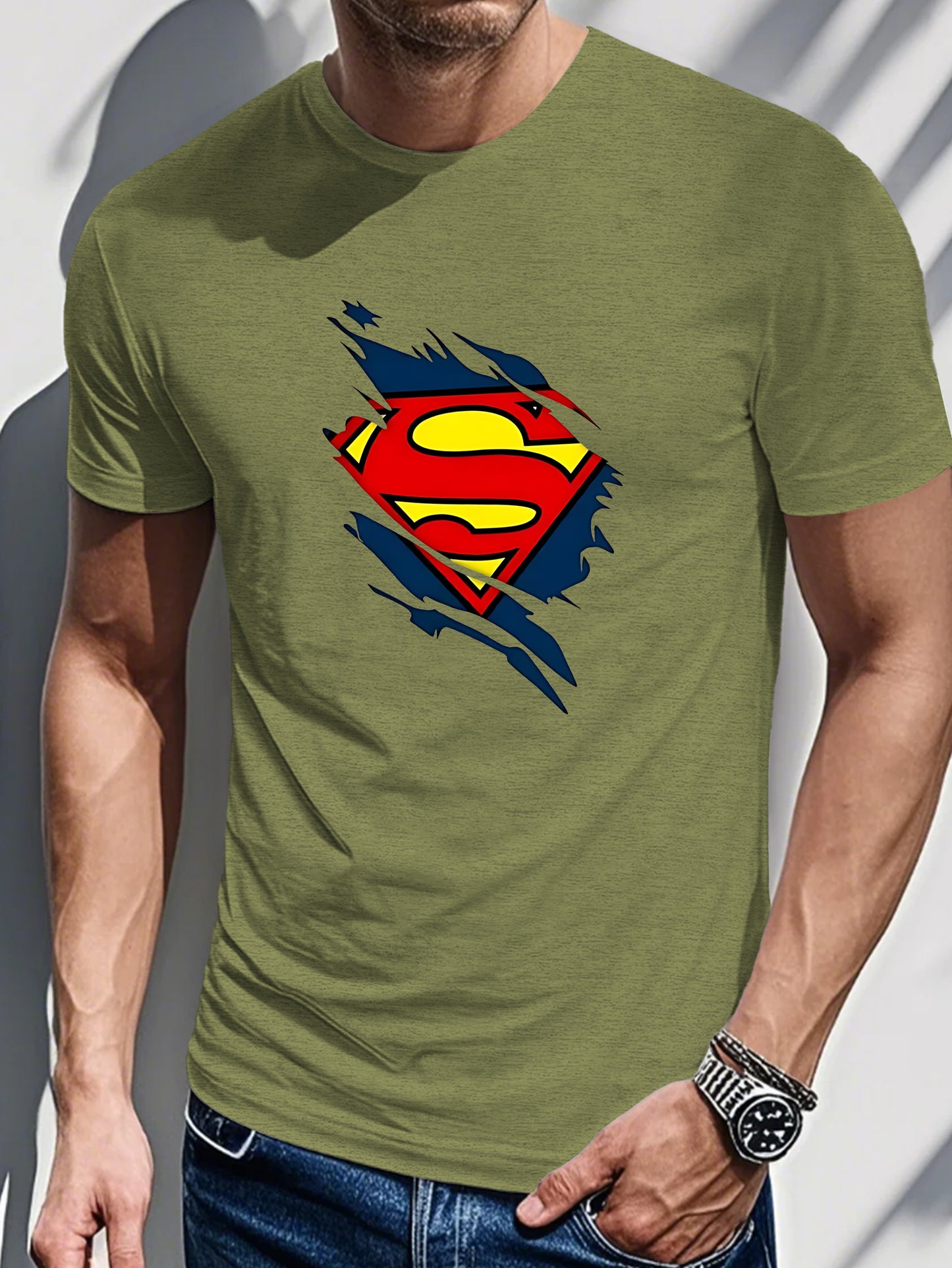 Tn 0718 8 Men's Short Sleeve T-shirt Summer T-shirt Top