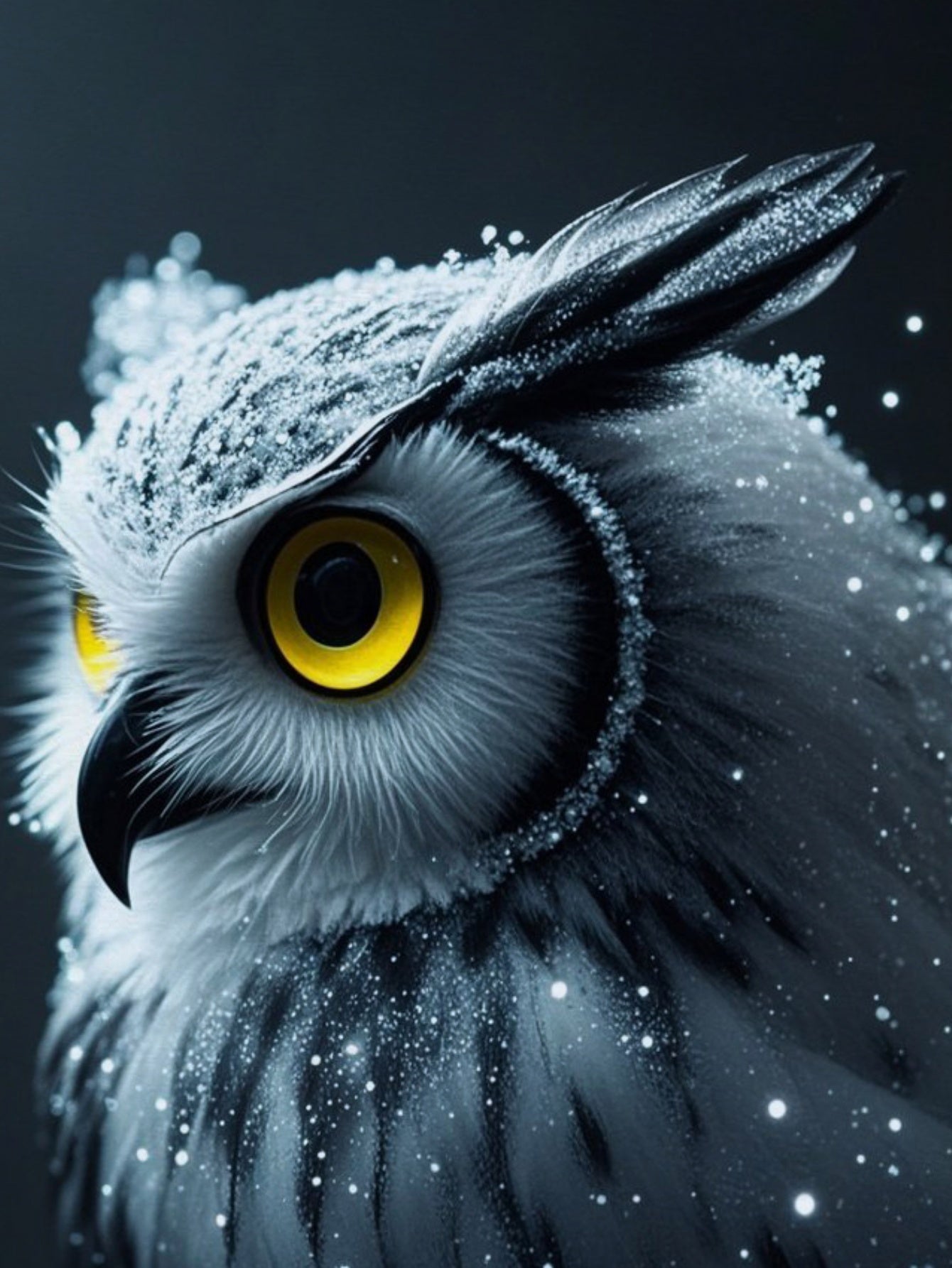 owl Men's short-sleeved T-shirt summer T-shirt top full of print
