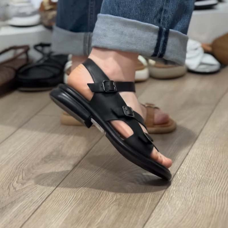Buckle Flat Sandals