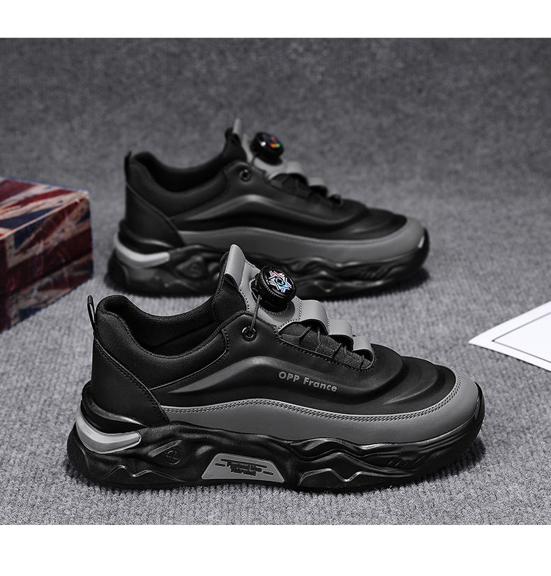 Arch support swivel buckle trendy sneakers