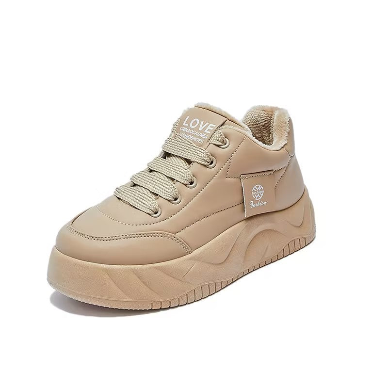 Women's Velvet Star Leather Sneakers