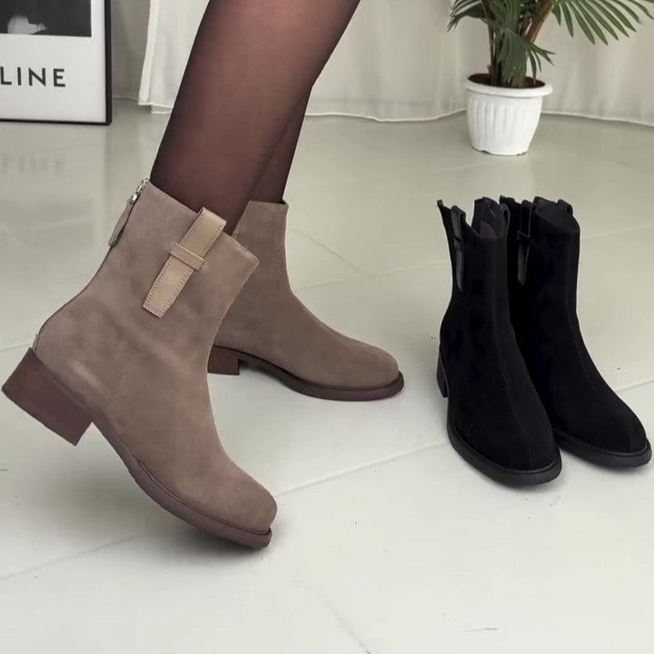 Women's Suede Leather Ankle Boots