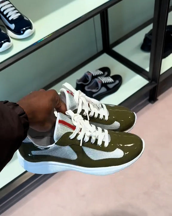 Italian luxury calfskin sneakers