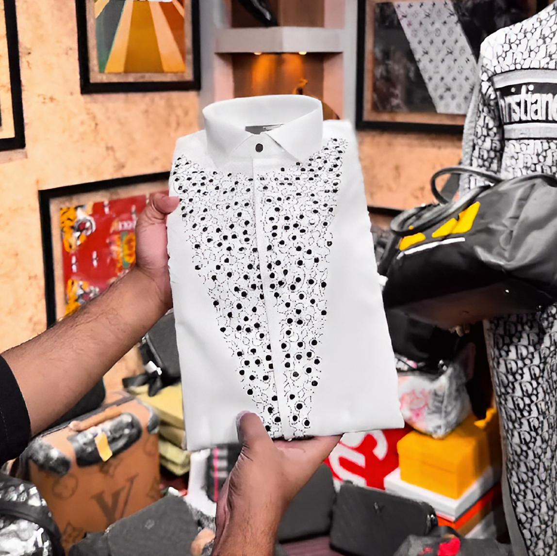 Shining Sequin Business Shirt