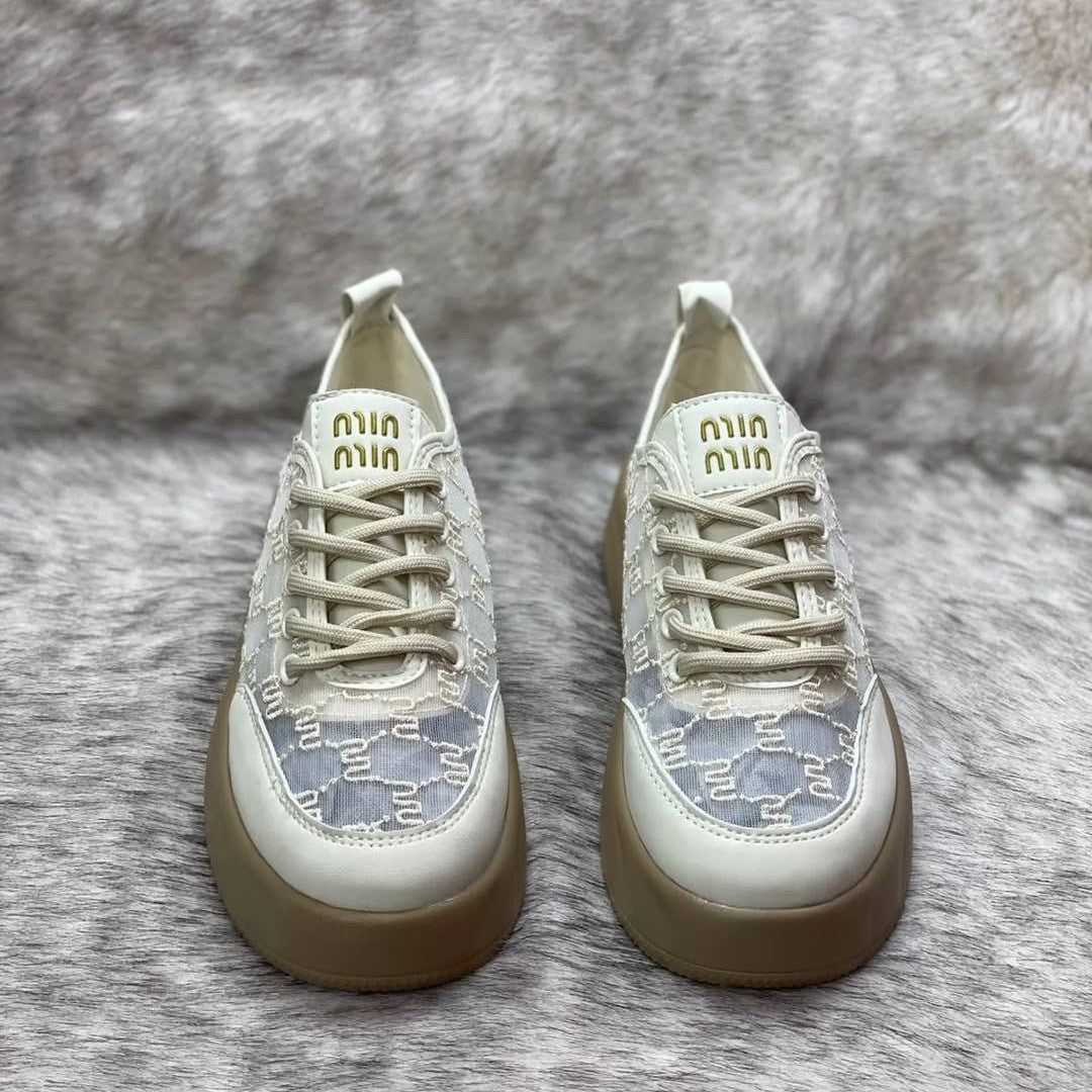 Women's Lurex Tulle Sneakers