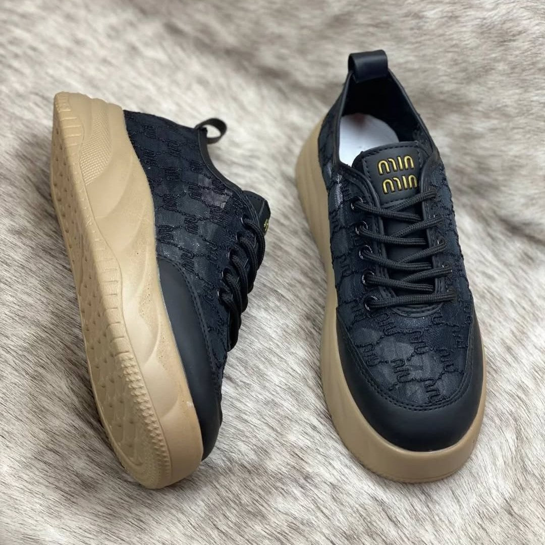 Women's Lurex Tulle Sneakers