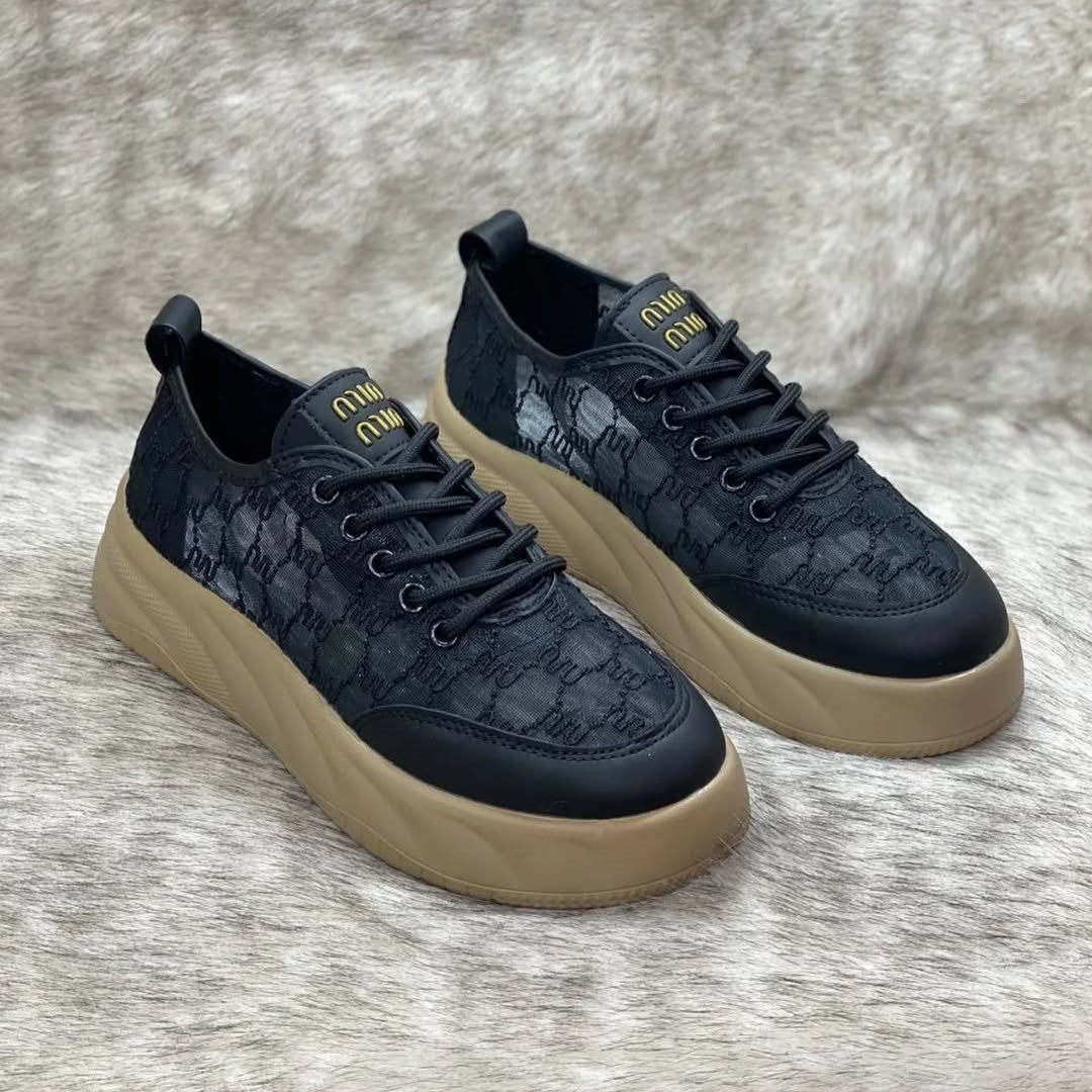 Women's Lurex Tulle Sneakers