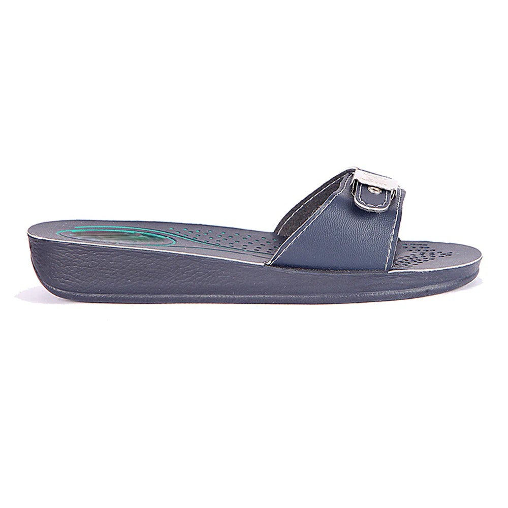 Women's Leather Chips Slippers