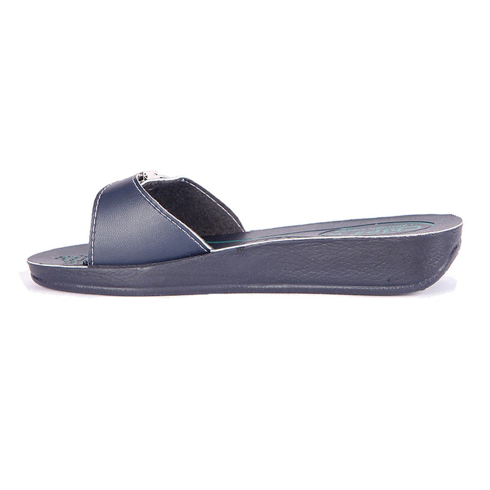 Women's Leather Chips Slippers