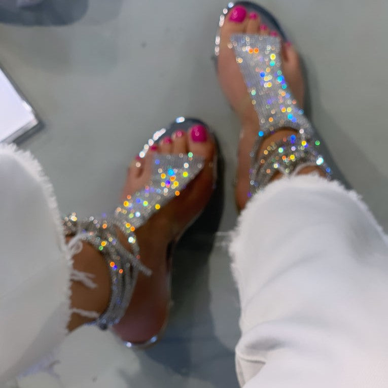 Women's Silver Fashion Sandals
