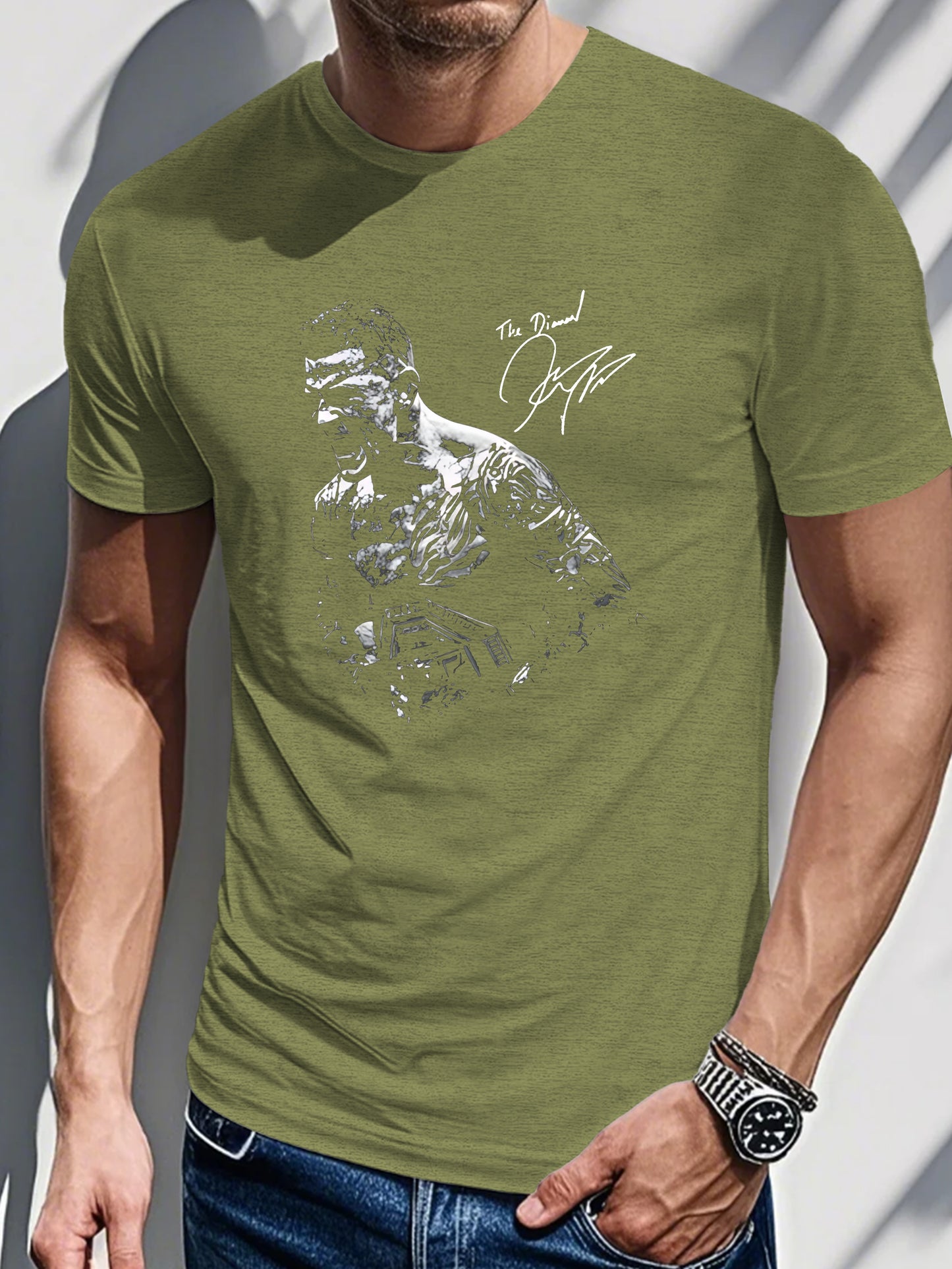 Tk new Product 7 Men's Short Sleeve T-shirt Summer T-shirt Top