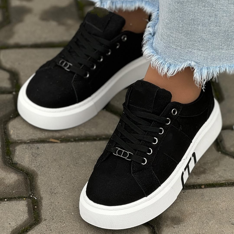 Women's Jeans Bold Platform Low Trainers