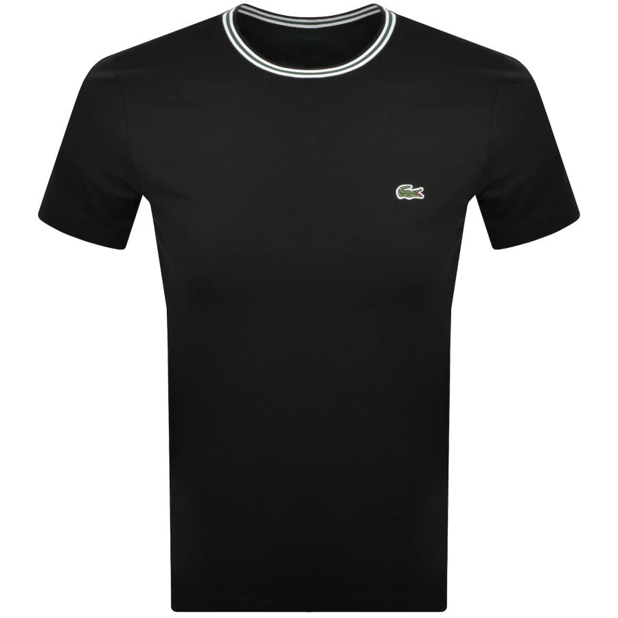Men's Regular Fit Ribbed Collar Cotton T-Shirt