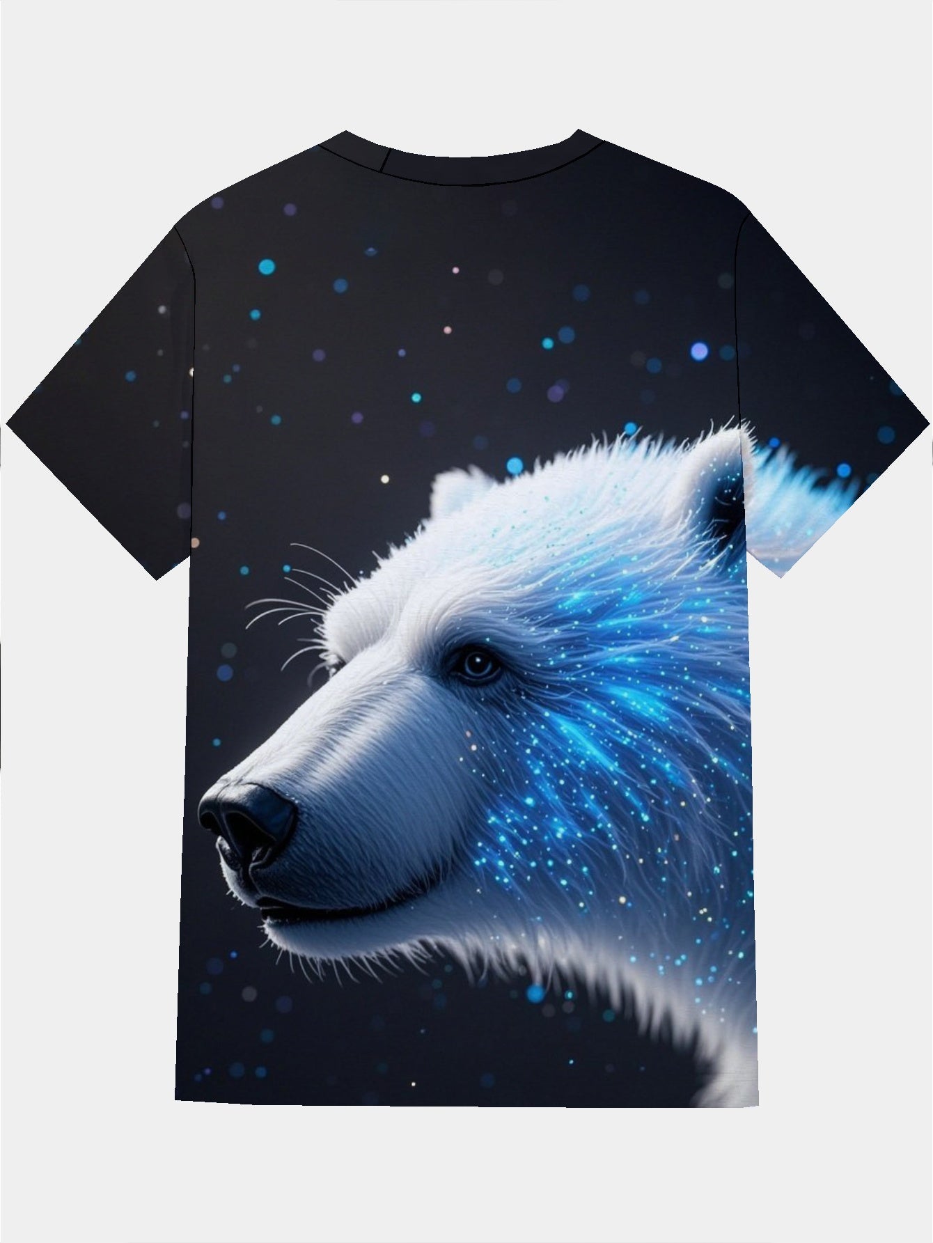 Polar Bear Men's short-sleeved T-shirt summer T-shirt top full of print