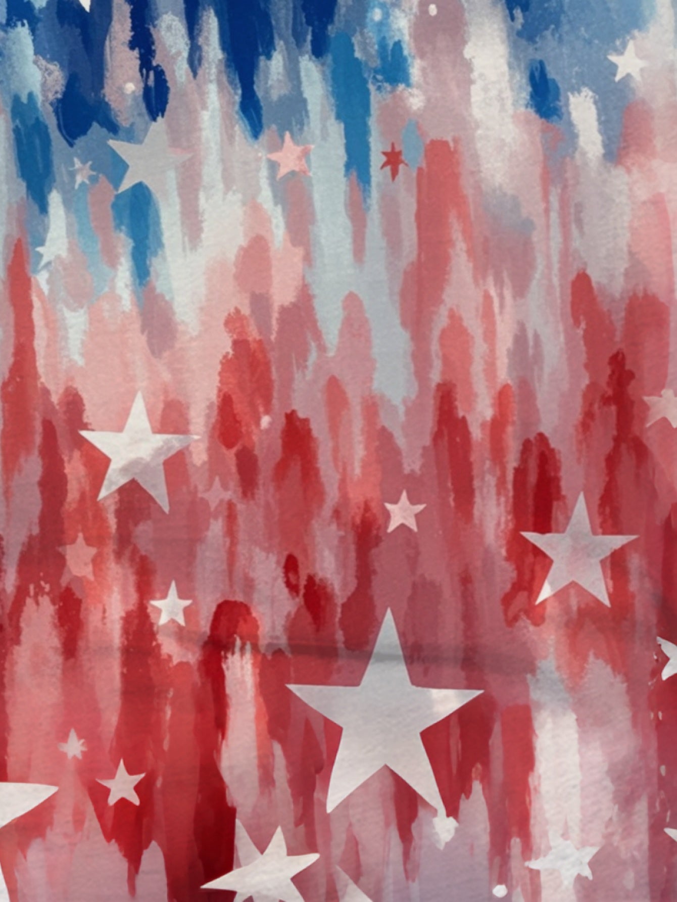 American Flag Men's short-sleeved T-shirt summer T-shirt top full of print