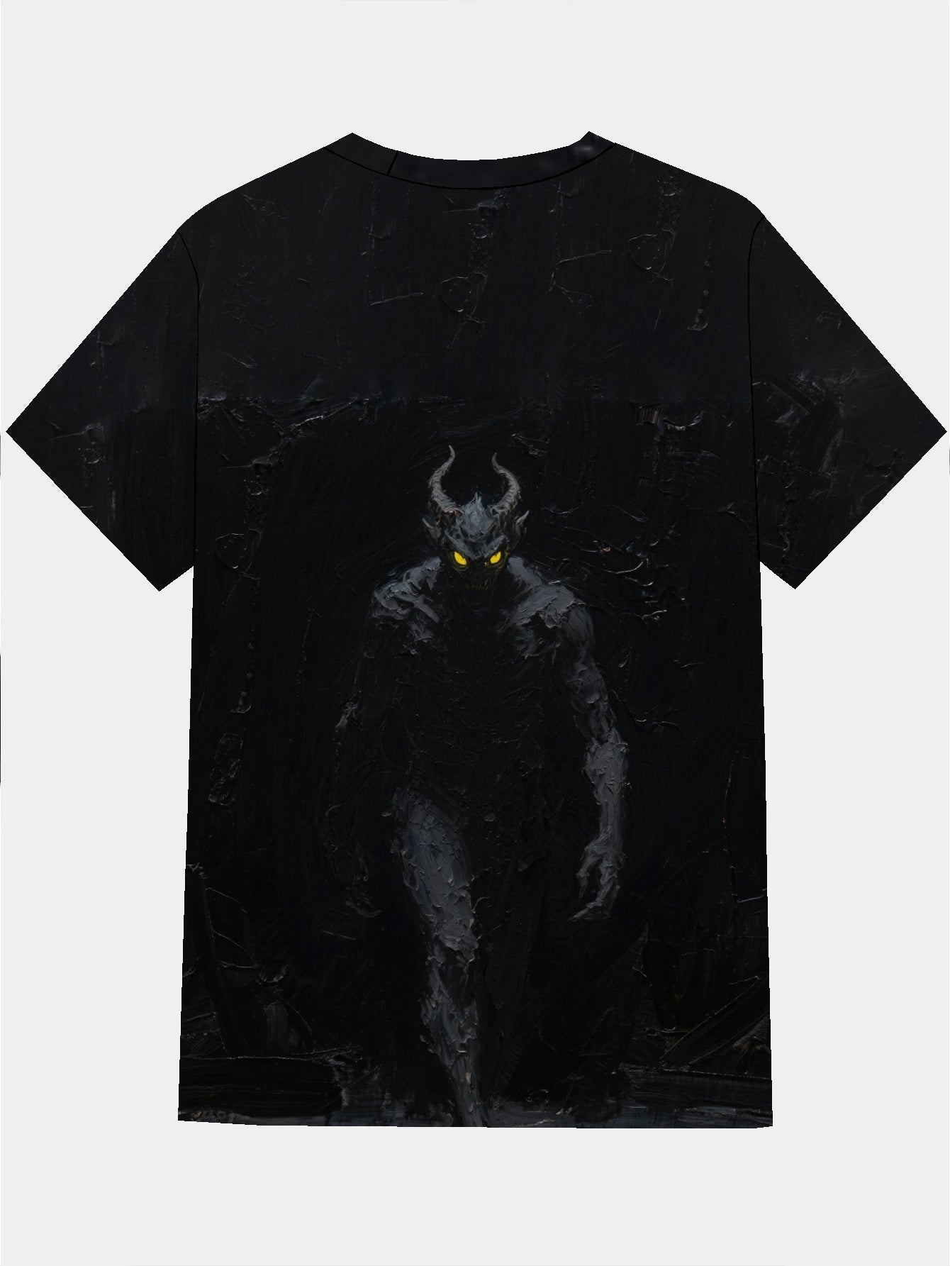 demon Men's short-sleeved T-shirt summer T-shirt top full of print