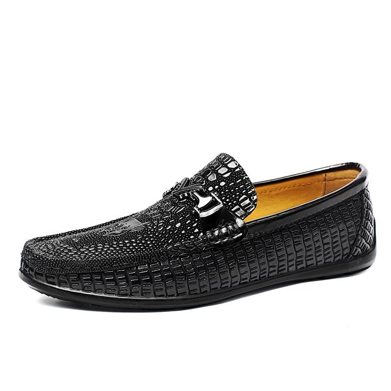 CROCODILE LEATHER MEN'S SPRING NEW SHOES