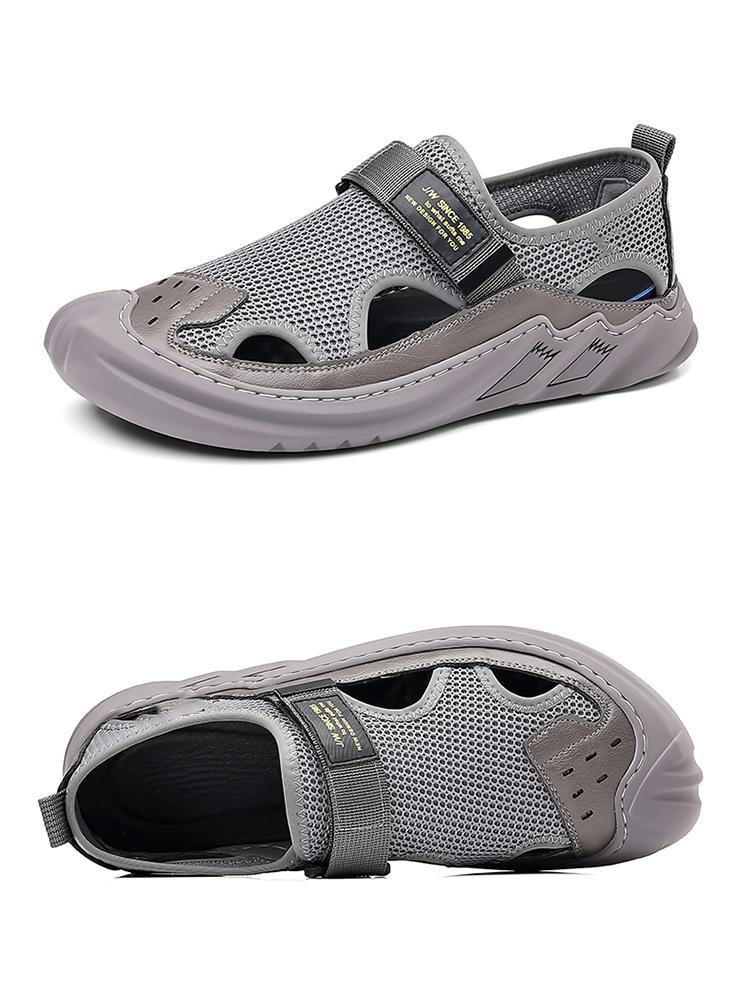 Men's Buckled Knitted Orthopedic Sandals