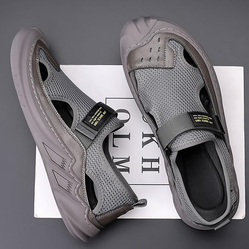 Men's Buckled Knitted Orthopedic Sandals