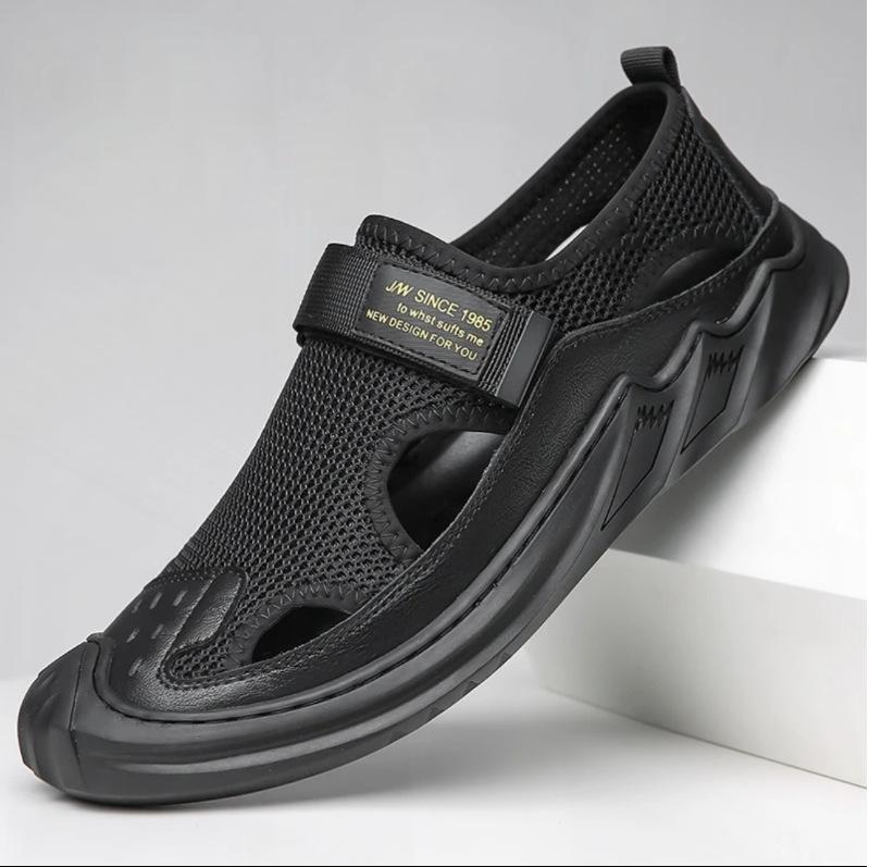 Men's Buckled Knitted Orthopedic Sandals