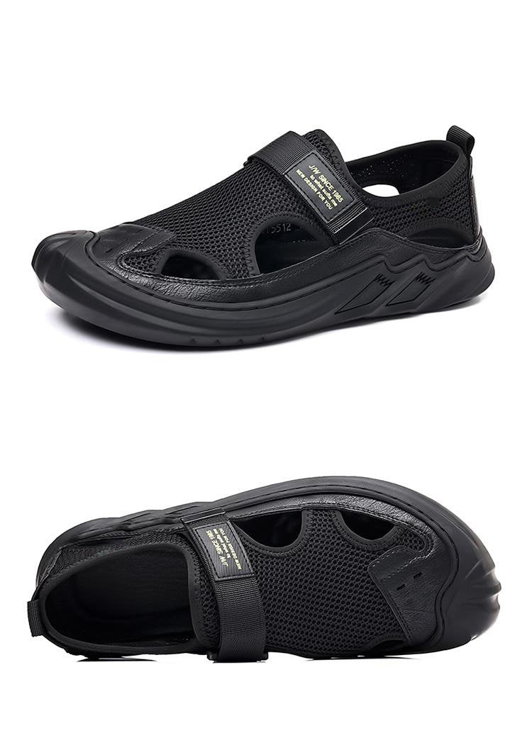 Men's Buckled Knitted Orthopedic Sandals