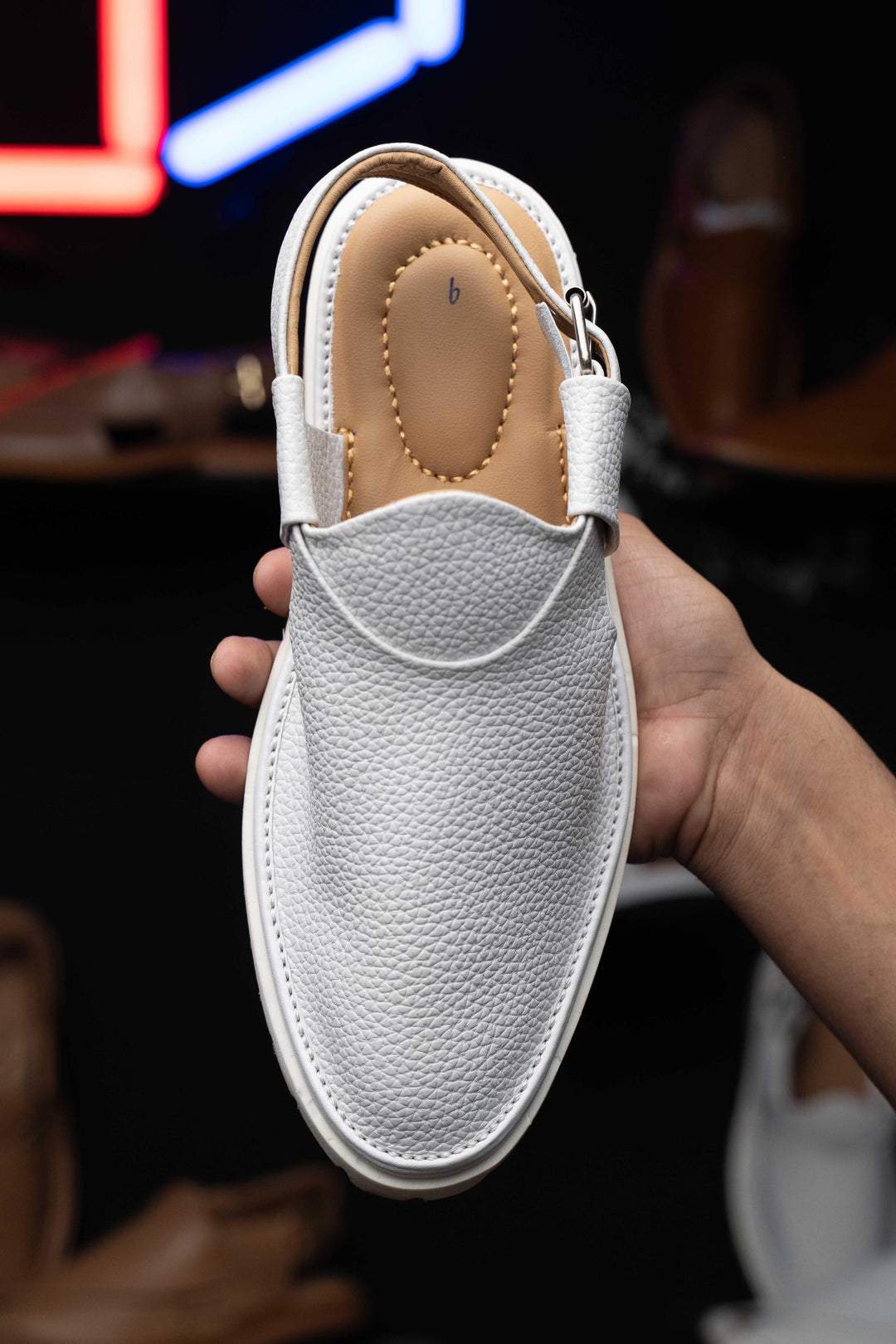 Leather Rubber Sole Sandals
