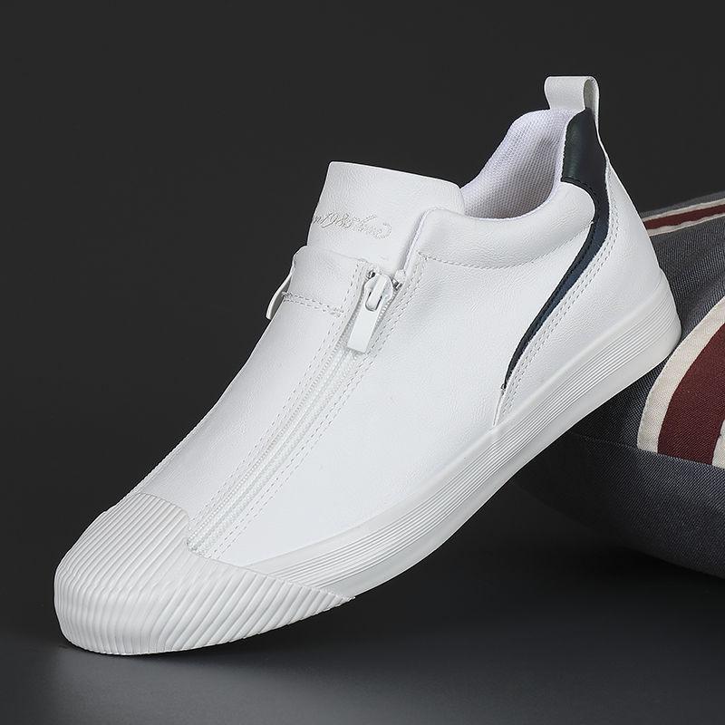 2024 Men's Zipper Leather Flats