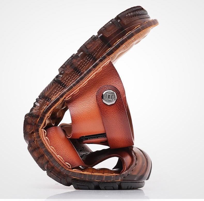 Beach Shoes Men's Genuine Leather Casual Sandals
