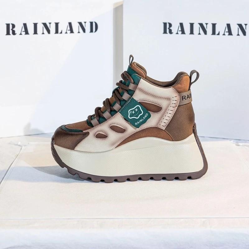 Women's High-top Leather Sneakers