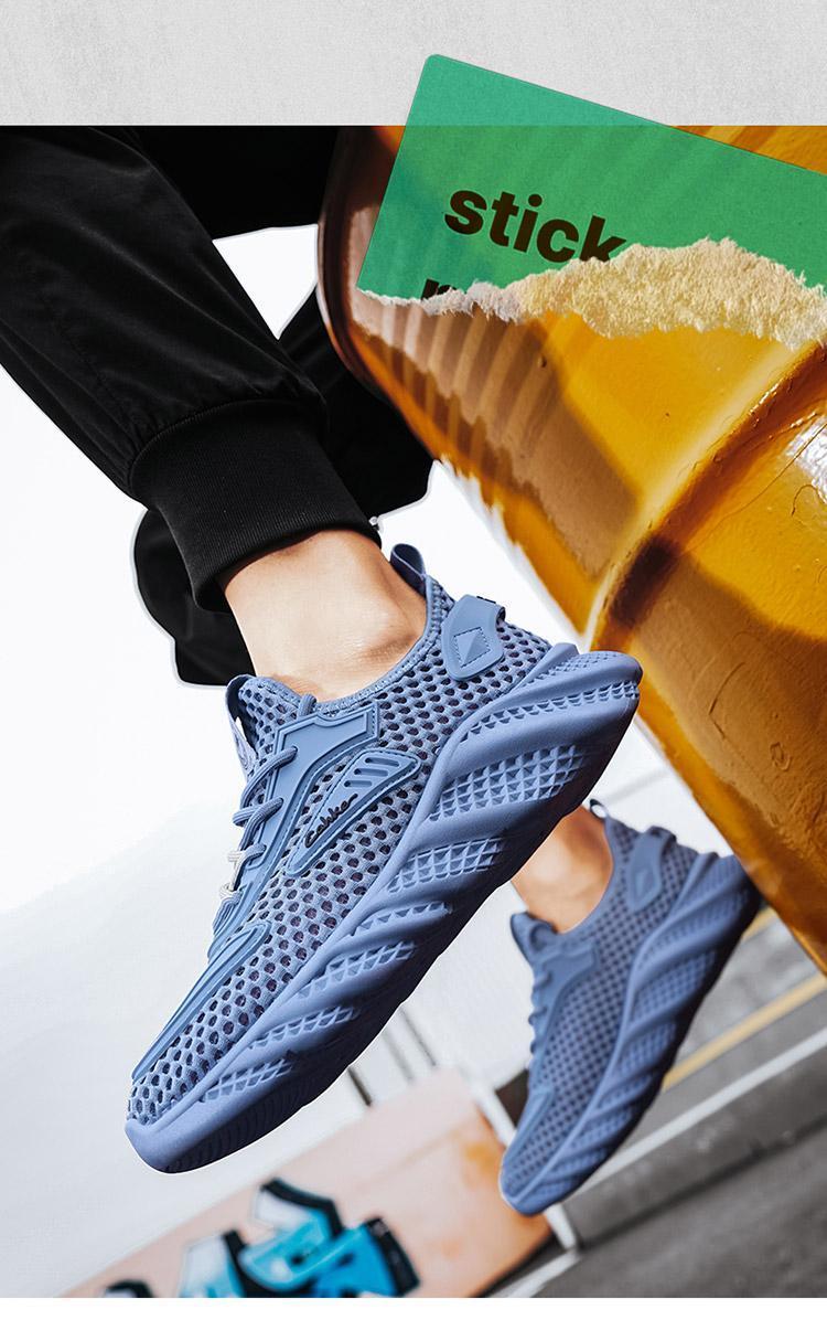 Mens Slip On Sneakers Comfy Mesh Sports Shoes
