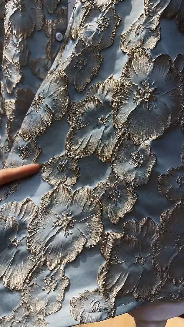 Trendy 3D Embroidered Carved Shirt Jacket