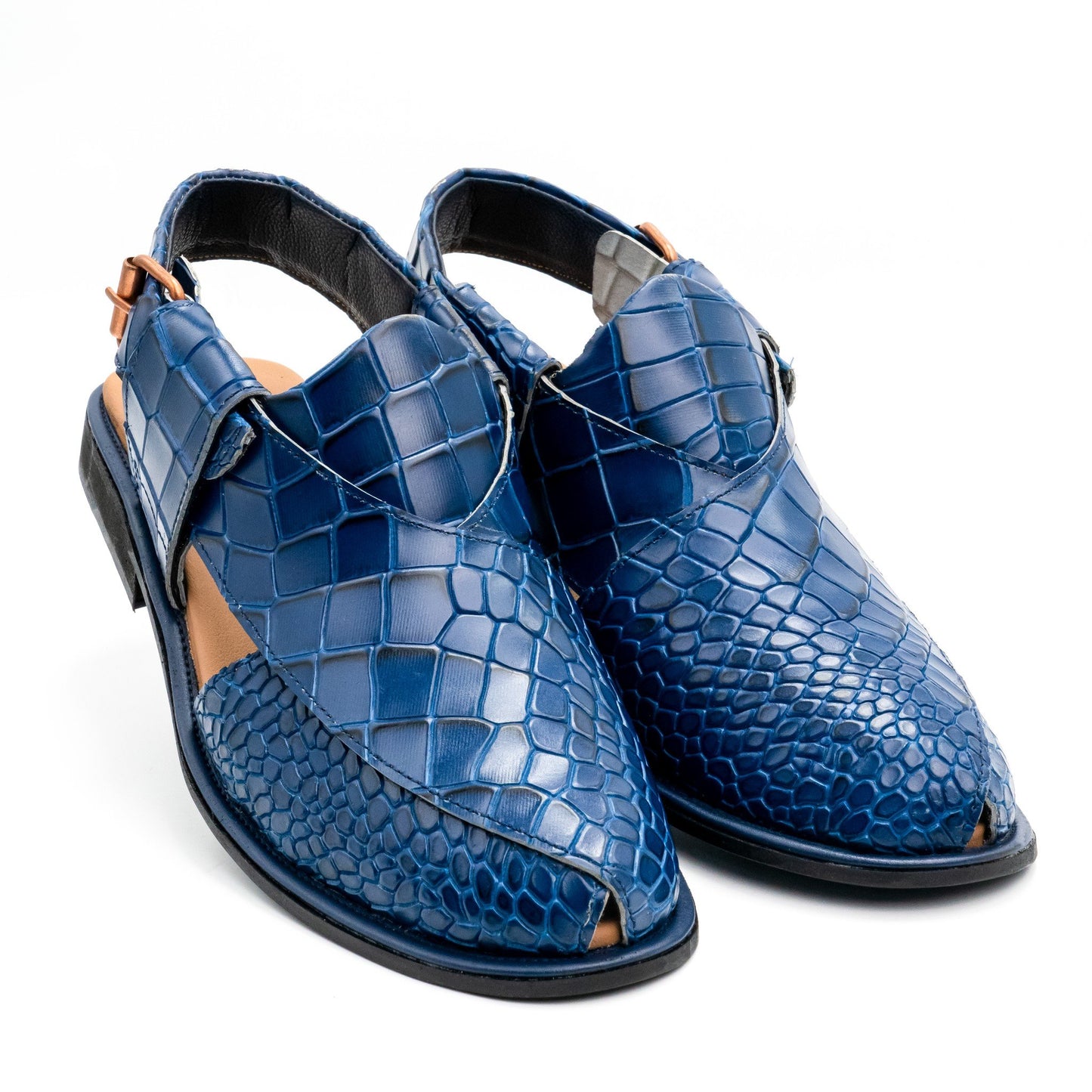 Midnight Blue Bliss Peshawari Sandals