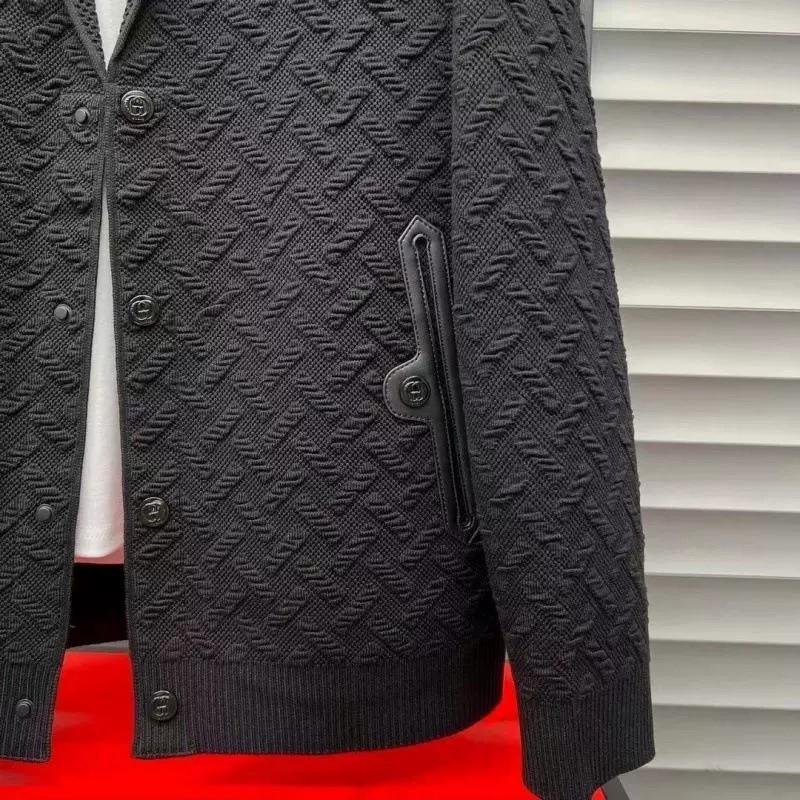 Men's new three-dimensional knitted jacket