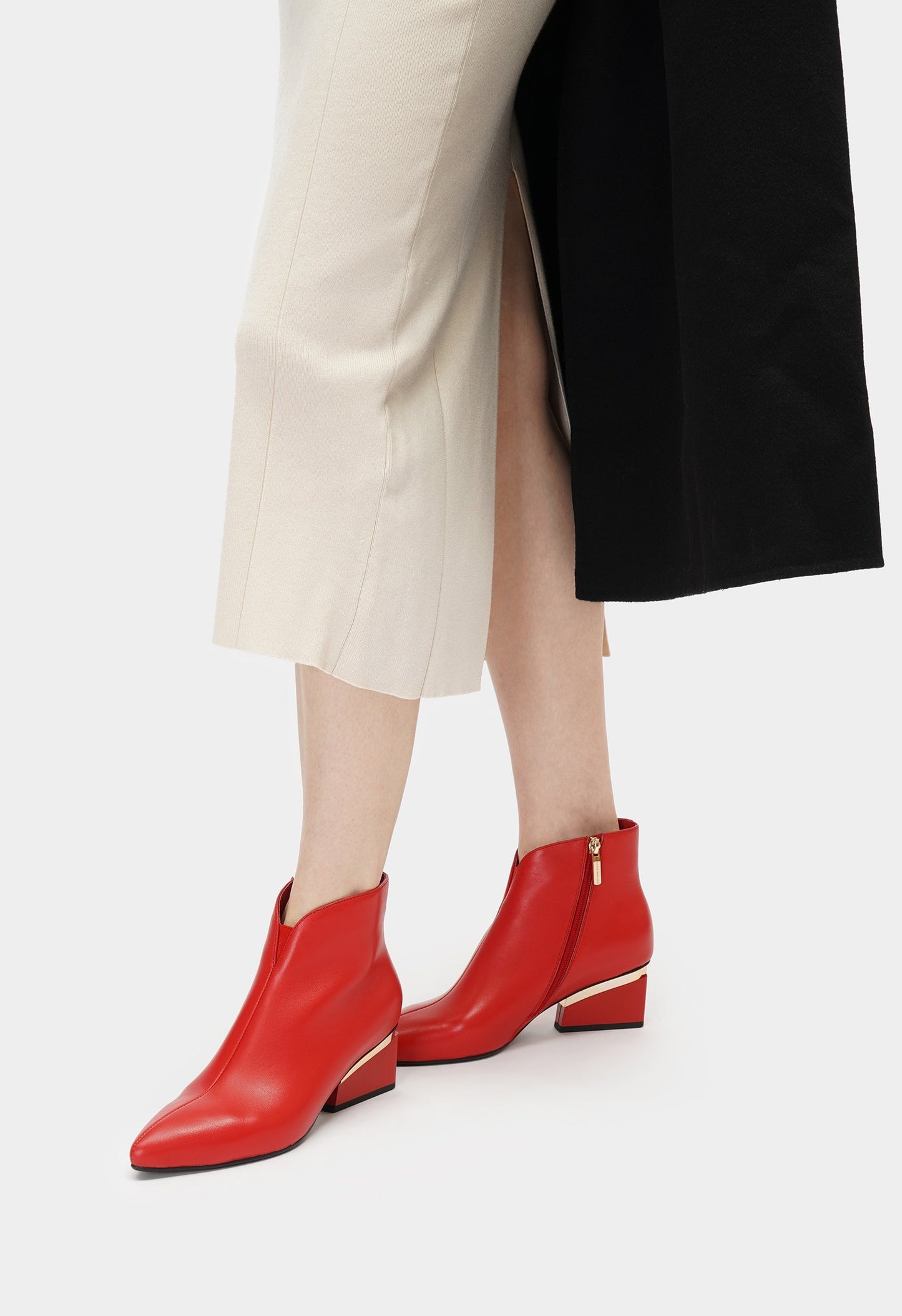 Women's Simple Leather Ankle Boots