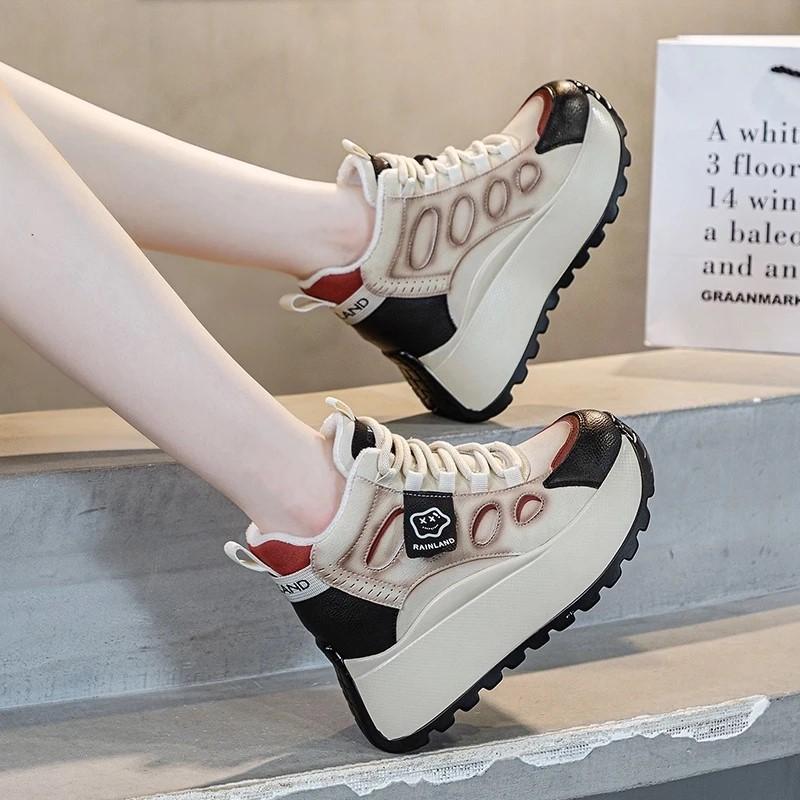 Women's High-top Leather Sneakers