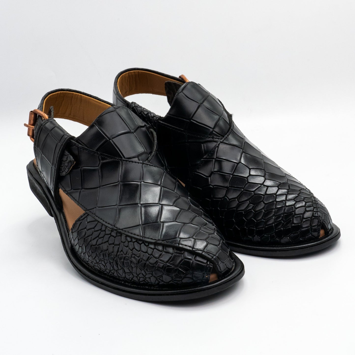 Midnight Blue Bliss Peshawari Sandals