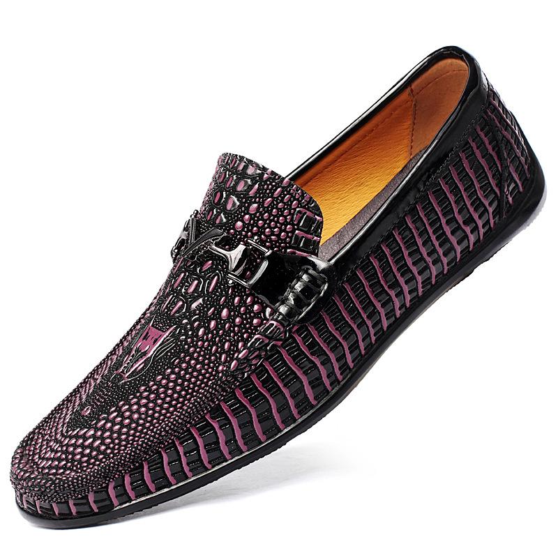 CROCODILE LEATHER MEN'S SPRING NEW SHOES