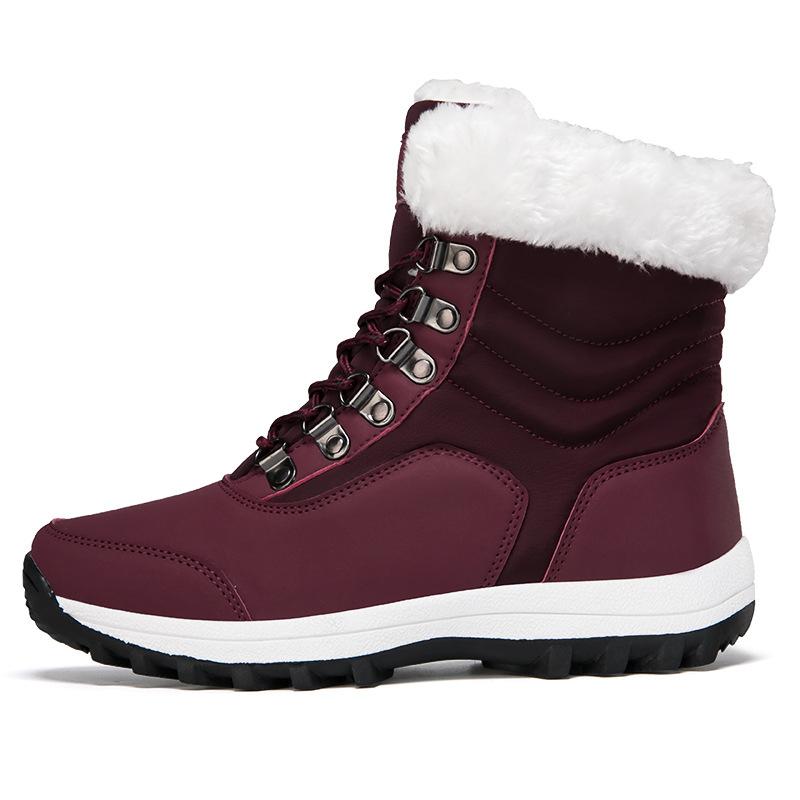Women's Velvet Non-Slip Leather Boots