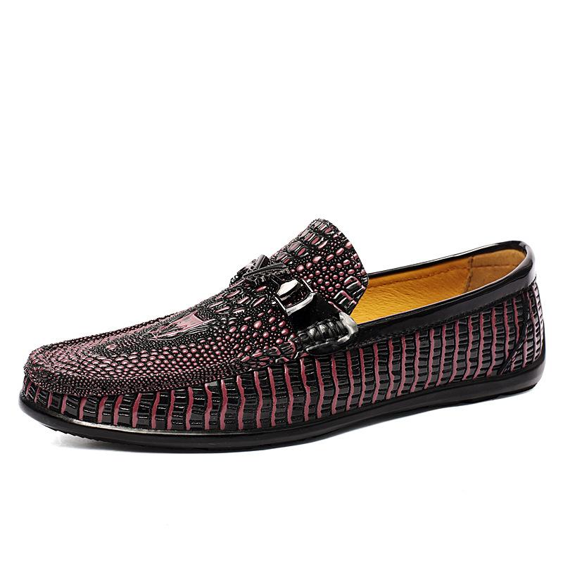 CROCODILE LEATHER MEN'S SPRING NEW SHOES