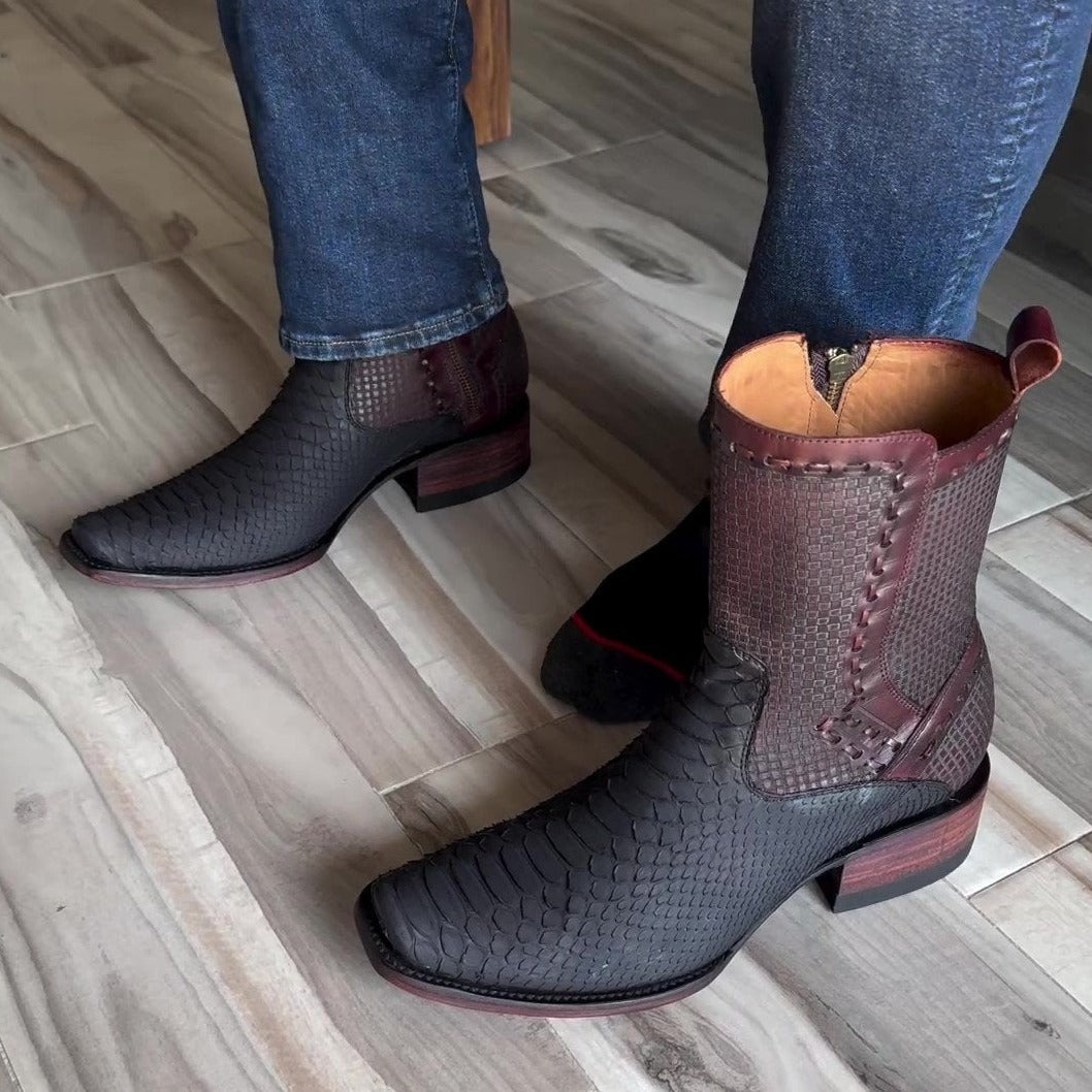 Men‘s Python Viper Skin Gala Design Boots