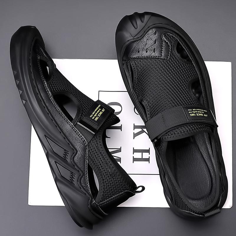 Men's Buckled Knitted Orthopedic Sandals