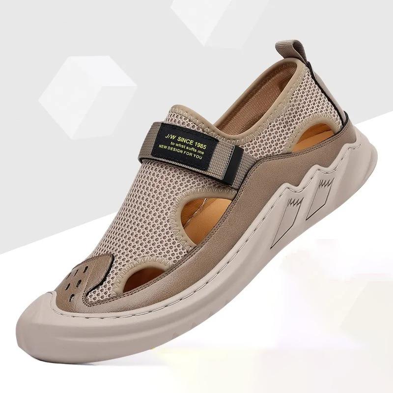 Men's Buckled Knitted Orthopedic Sandals