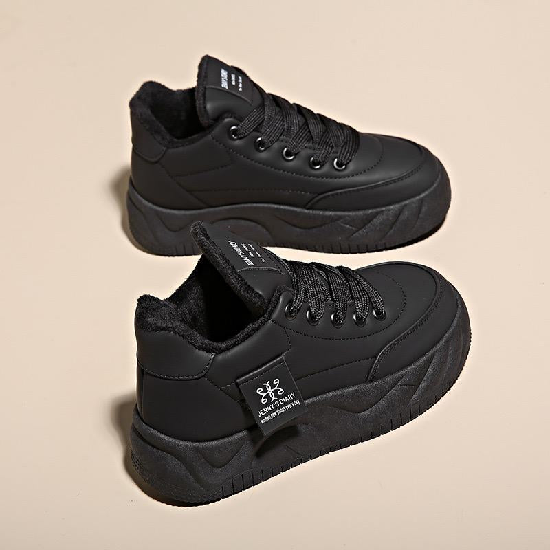 Women's Velvet Star Leather Sneakers