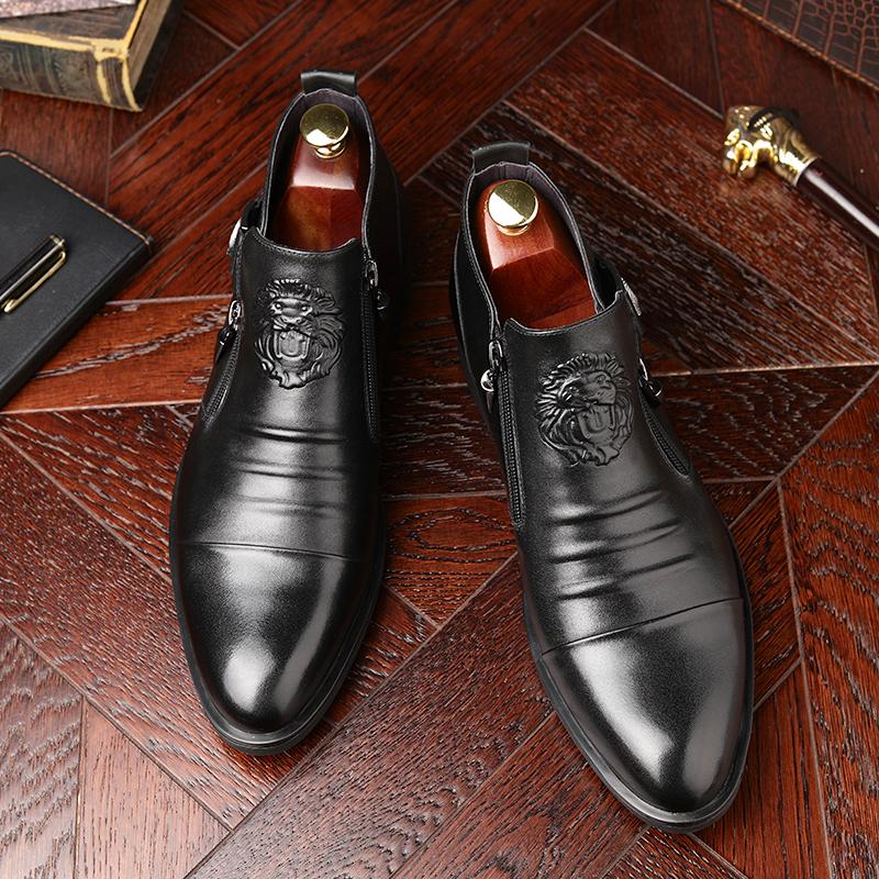Men's cowhide business shoes
