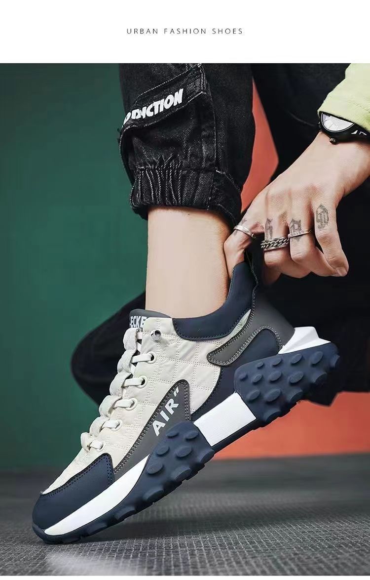Height-increasing men's orthopedic casual shoes