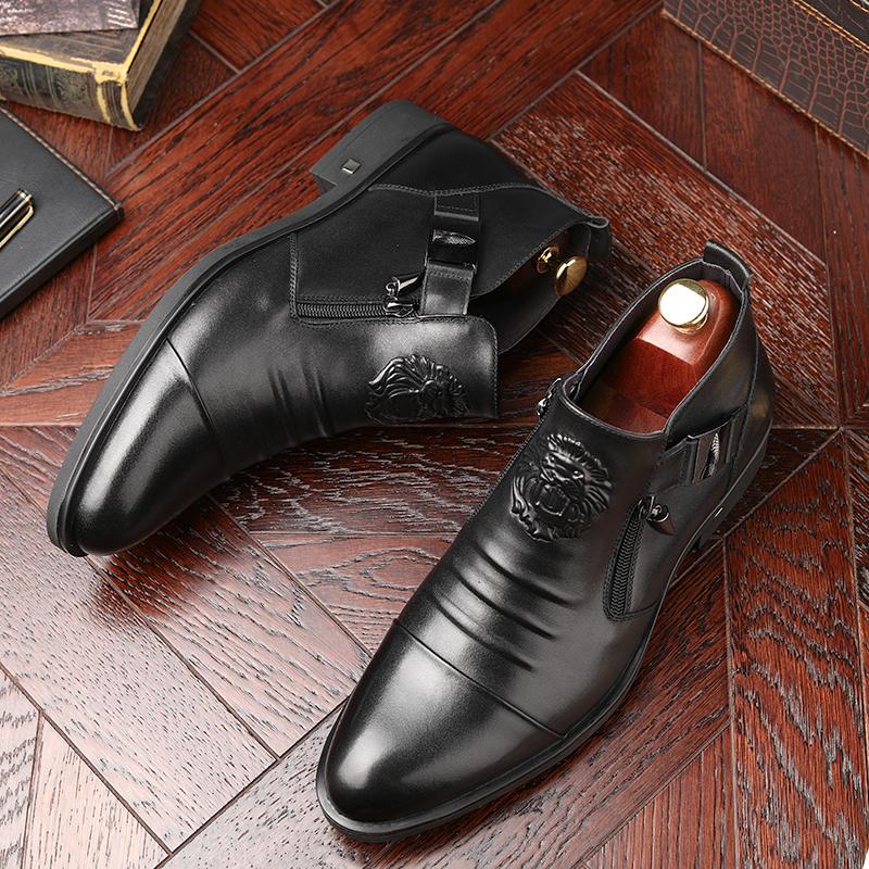 Men's cowhide business shoes