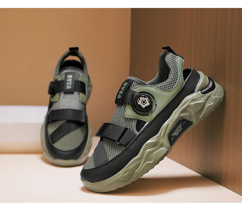 Leather printed texture breathable casual shoes