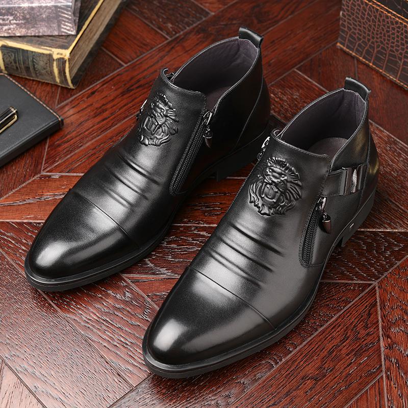 Men's cowhide business shoes