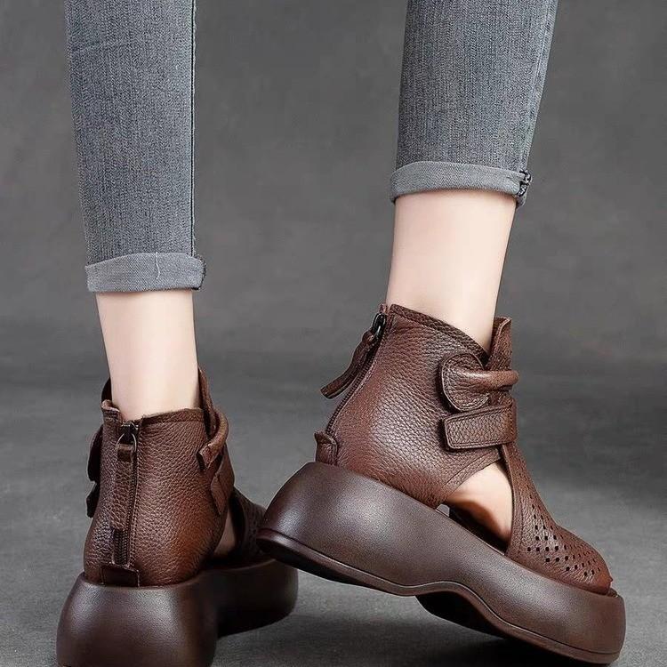 Heightened hollow women's sandals